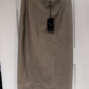 Sincerely Jules Tan Pencil Skirt